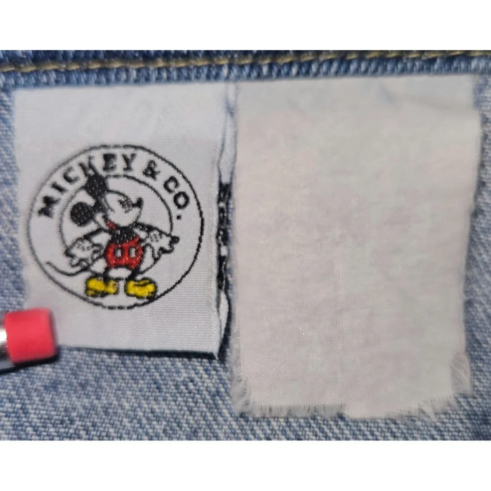 Vintage Disney Mickey & Co Denim Overall Dress pinafore Jumper Blue Medium Wash